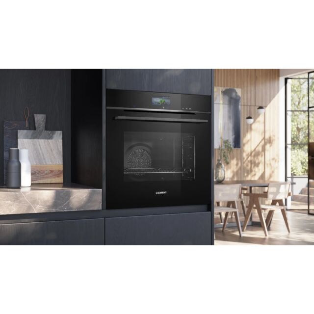 Siemens HR776G1B1B 59.4 cm Built In Electric Single Oven - Black