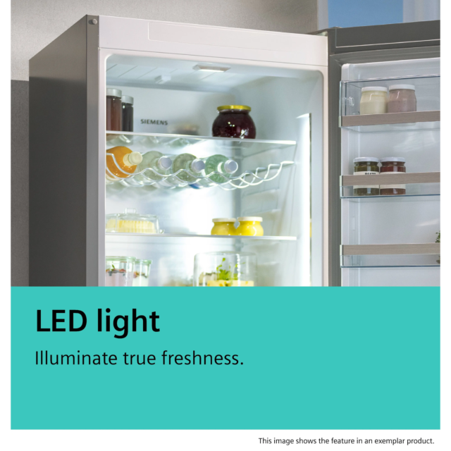 Siemens KG39NAIAU Fridge Freezer, Silver Inox, 203X60, No Frost, A Energy, 