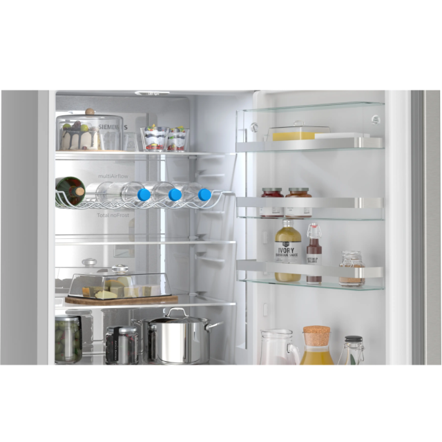 Siemens KG39NAIAU Fridge Freezer, Silver Inox, 203X60, No Frost, A Energy, 