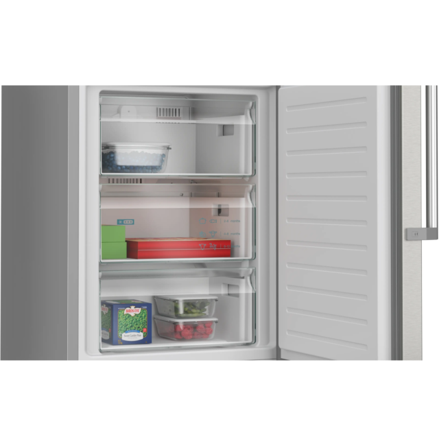 Siemens KG39NAIAU Fridge Freezer, Silver Inox, 203X60, No Frost, A Energy, 