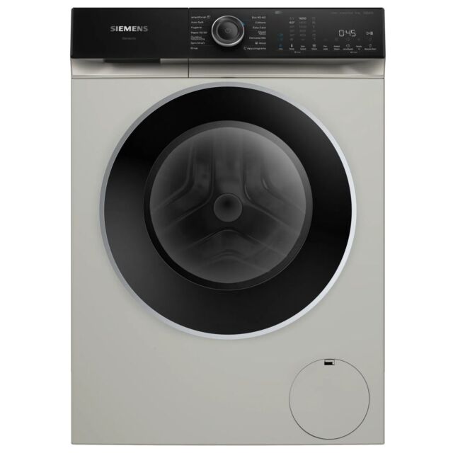 Siemens WG46H2AXGB Silver Inox Washing Machine, IQ500, 9Kg 1600rpm, Idos