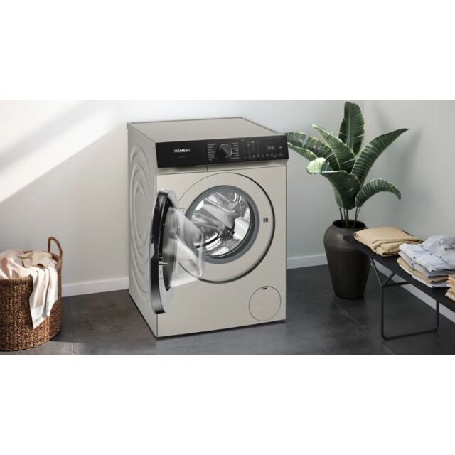 Siemens WG46H2AXGB Silver Inox Washing Machine, IQ500, 9Kg 1600rpm, Idos