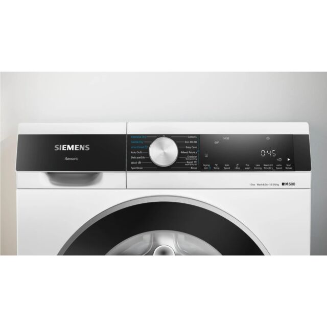 Siemens WN54G1A1GB Washer Dryer IQ500, 10.5kg/ 6kg, 1400rpm,