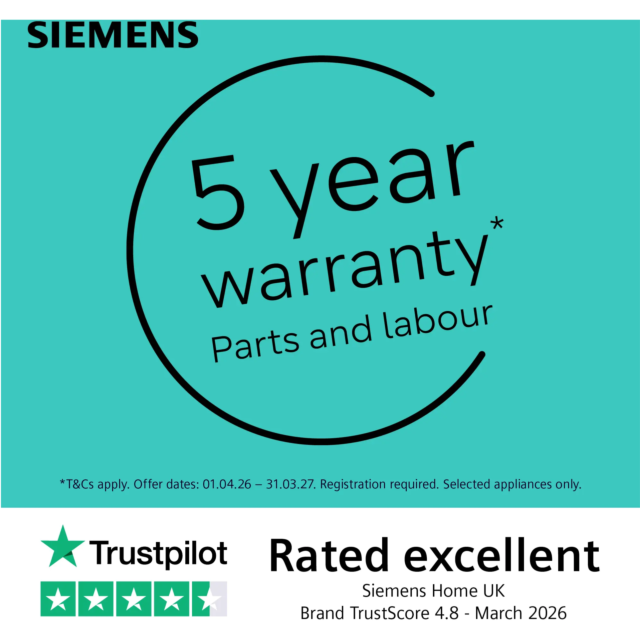 Siemens WQ45G203GB Iq500 Tumble Dryer, 9Kg,Heat Pump Dryer, White