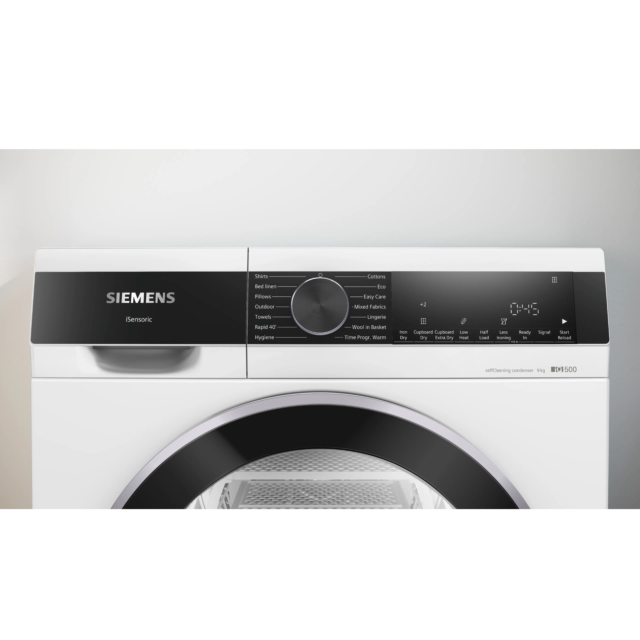 Siemens WQ45G203GB Iq500 Tumble Dryer, 9Kg,Heat Pump Dryer, White