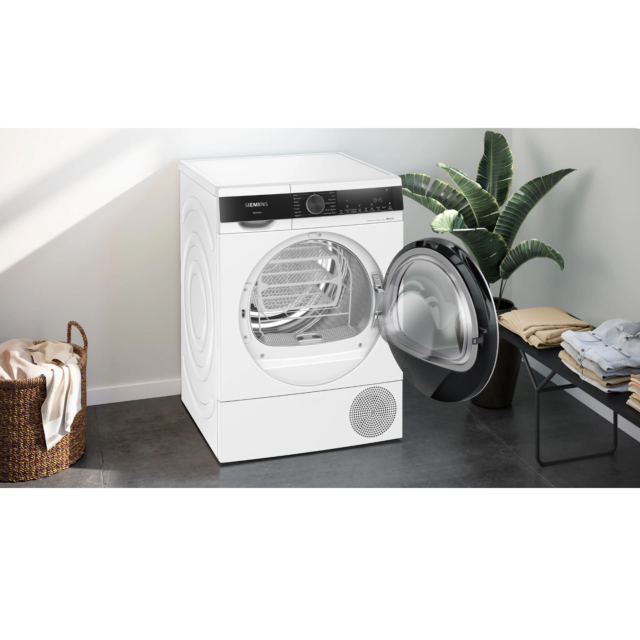 Siemens WQ45G203GB Iq500 Tumble Dryer, 9Kg,Heat Pump Dryer, White