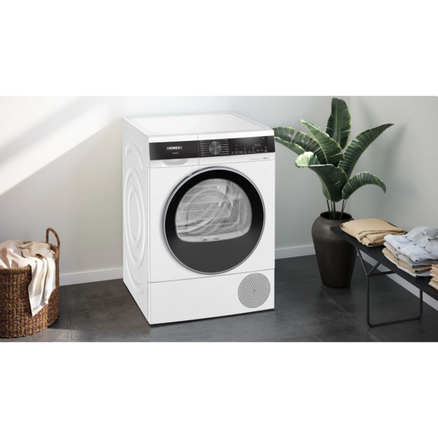 Siemens WQ45G203GB Iq500 Tumble Dryer, 9Kg,Heat Pump Dryer, White
