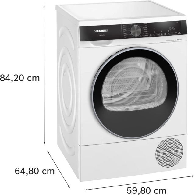 Siemens WQ45G203GB Iq500 Tumble Dryer, 9Kg,Heat Pump Dryer, White