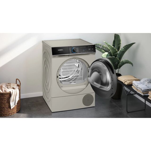Siemens WQ46B2CXGB Heat Pump Tumble Dryer - Silver Inox