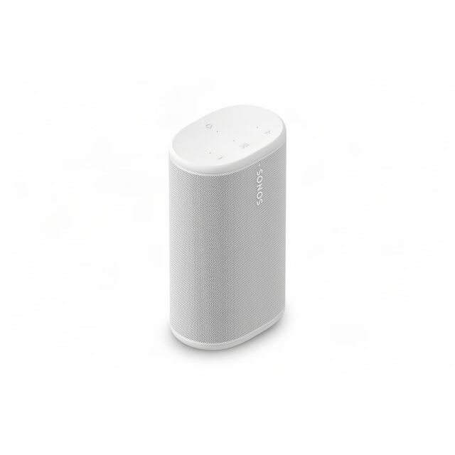 Sonos PLAY WHITE Portable Wireless Multi-Room Speaker With Alexa - White