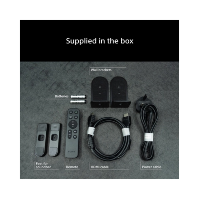 Sony HTA7100KIT.CEK Bravia Theatre Bar 7 + S 5.1.2Ch Dolby Atmos Soundbar With Sasw7 100W Subwoofer