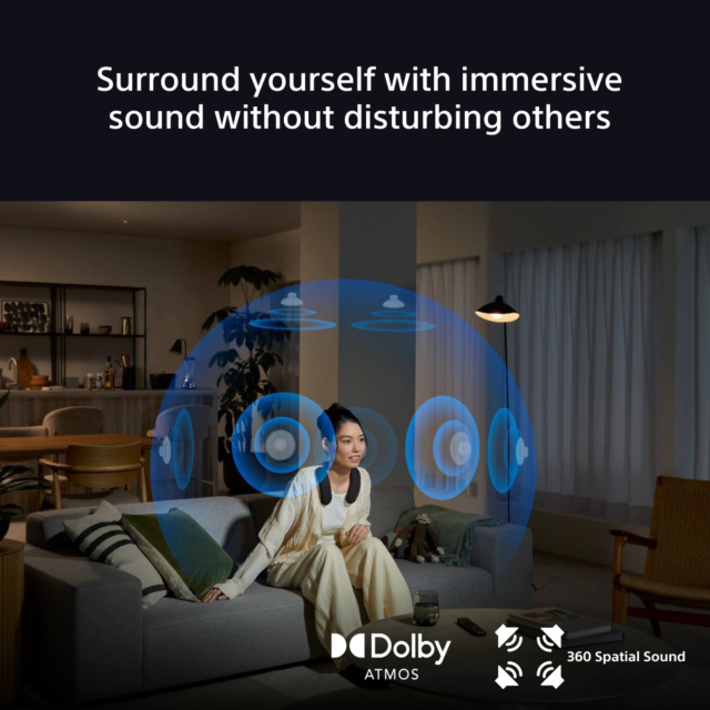 Sony HTAN7.CE7 Wireless Sony Wireless Dolby Atmos® Neckband Speaker - Black