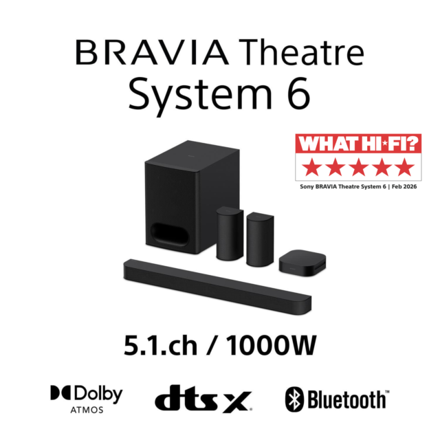 Sony HTS60.CEK 5.1ch BRAVIA Theatre System 6 Dolby Atmos? Home Theatre System - Black