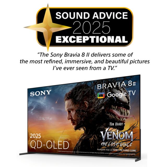Sony K65XR8M25B.UKA TV 65inch 4K Bravia 8 II QD-OLED Google TV