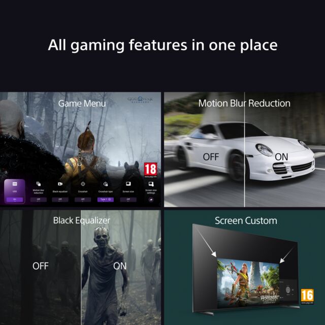 Sony K65XR90PU 65inch BRAVIA 9 QLED 4K TV - Black