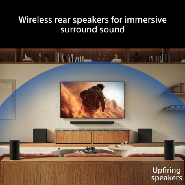 Sony SARS9.CEJ BRAVIA Theatre Rear 9 Wireless 180W Rear Speakers - Black