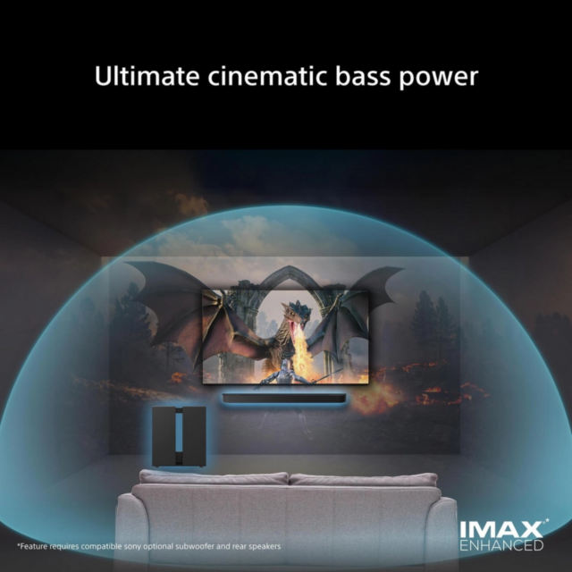 Sony SASW9.CEJ BRAVIA Theatre Sub 9 Wireless 600W Subwoofer - Black