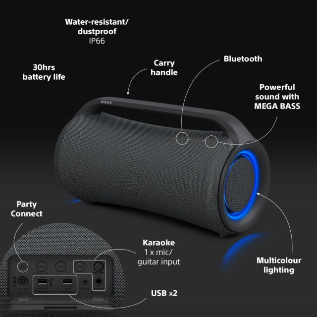 Sony SRSXG500B_EU8 Wireless Speaker