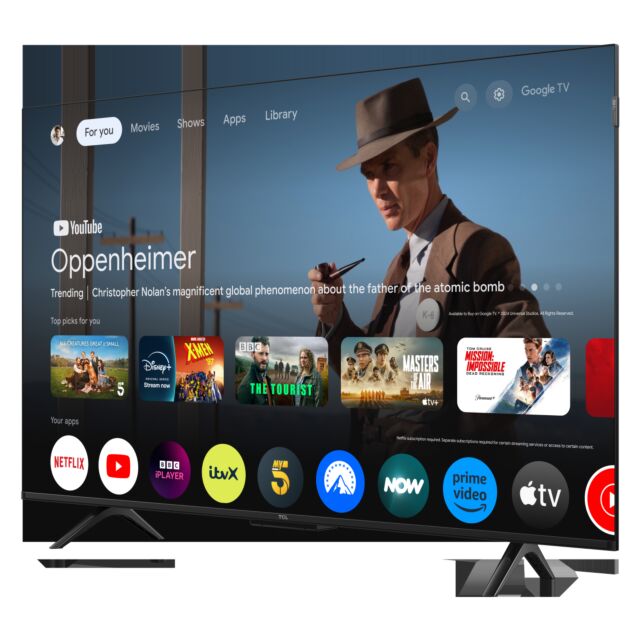 TCL 43P7K-UK 43inch 4K QLED Direct LED HDR Google TV