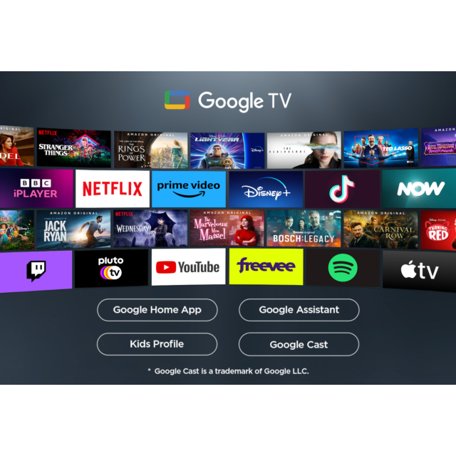 TCL 98P8K-UK 98inch 4K QLED HDR Ultra HD Google TV