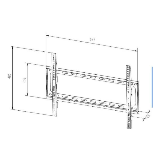 TTAP TTD604F TV Wall Bracket - low profile fixed 32inch - 70inch