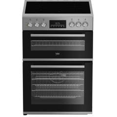 Beko EDC6731S Ceramic 60cm Cooker - Silver