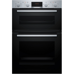 Bosch MBA533BS3B Series 4, 60cm Built In Double Oven - Stainless Steel